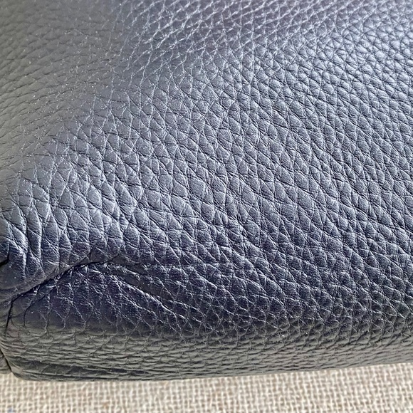 Coach east west pebbled leather Celeste bag in navy - Picture 13 of 15